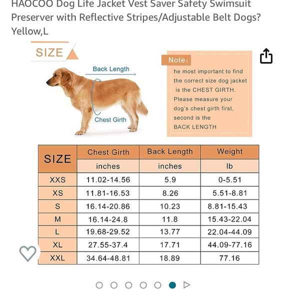 Dog Swim Vest / Life Jacket - Picture 6 of 7